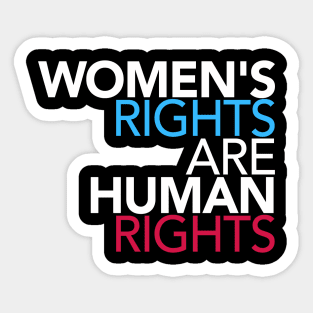 Womens Rights Are Human Rights Sticker